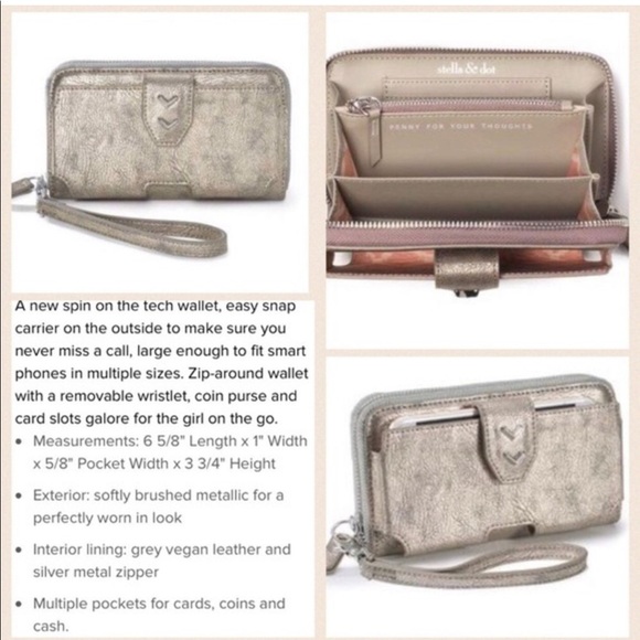 Maddison tech wallet wristlet. Stella & Dot. New - Picture 8 of 10